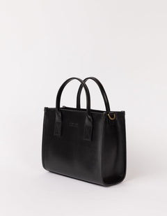 Jackie Midi Bag Leather Strap Classic Leather Black
