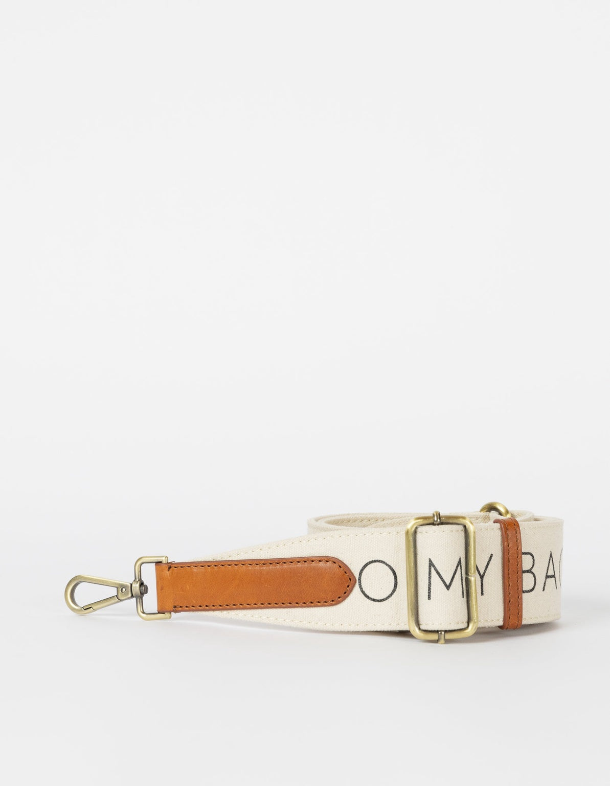 Canvas Logo Tasriem Wit & Cognac