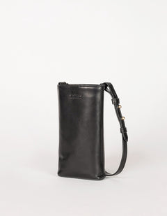 Charlie Phone Bag Classic Leather Black