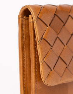 Pau's Pouch Cognac Woven Classic Leather