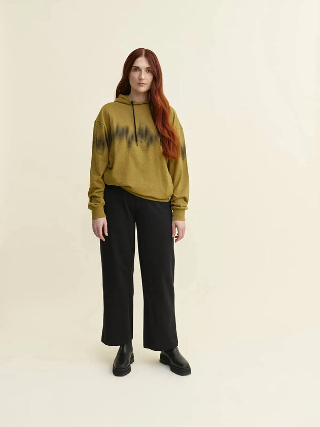 Aleksandriitti Hoodie Geel