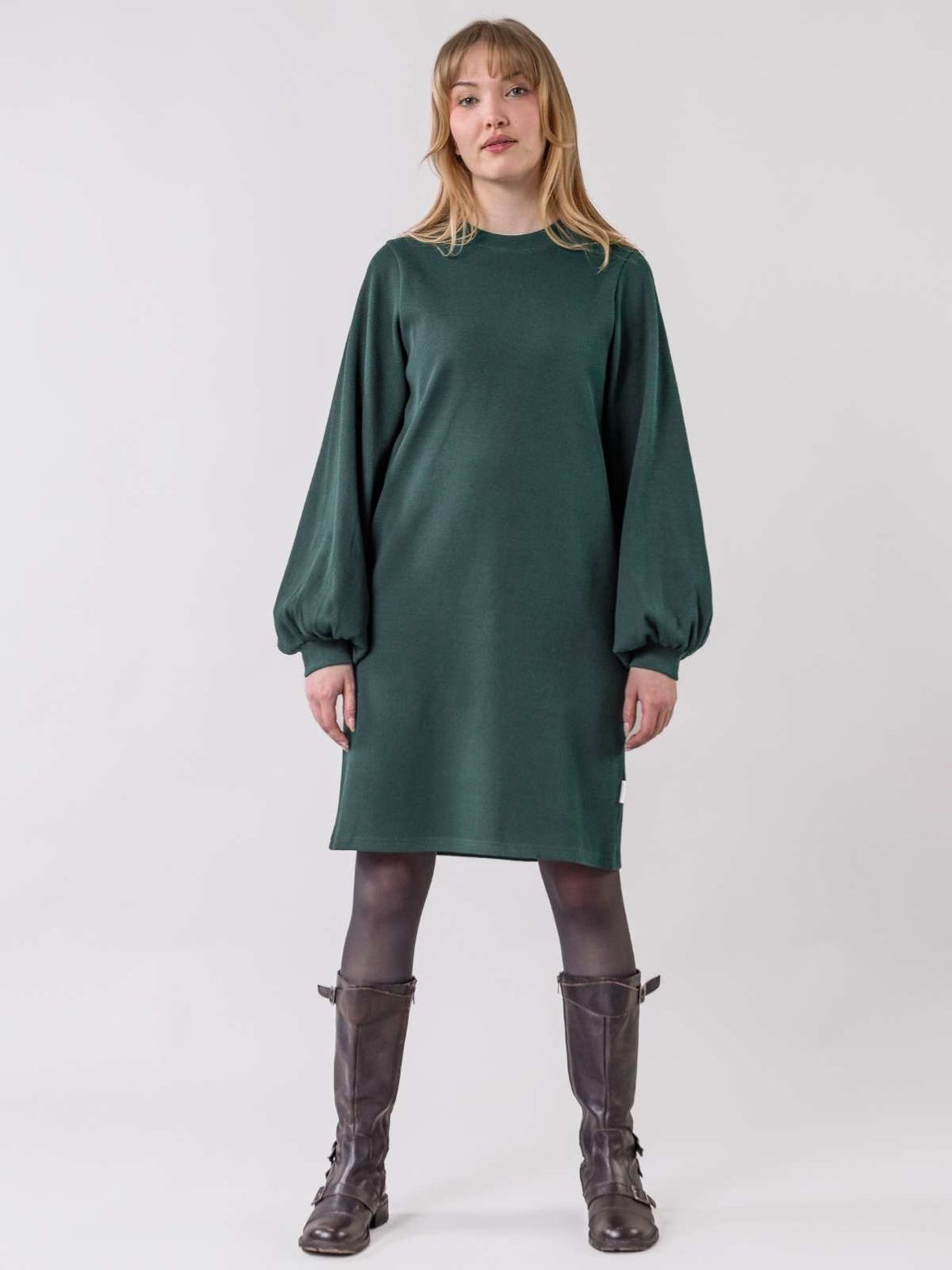 Pärske - Forest Green Waffle Dress