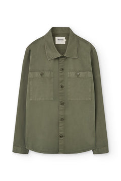Helmut Unisex Organic Cotton Worker Overshirt Green