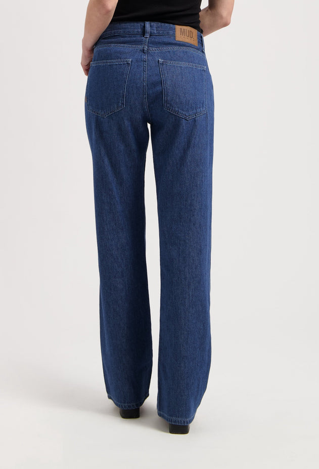 Jamie Mid Loose Flow Jeans Stone Indigo