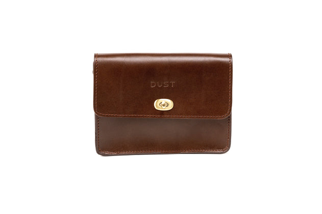 Santa Fe Leren Crossbodytas Donkerbruin