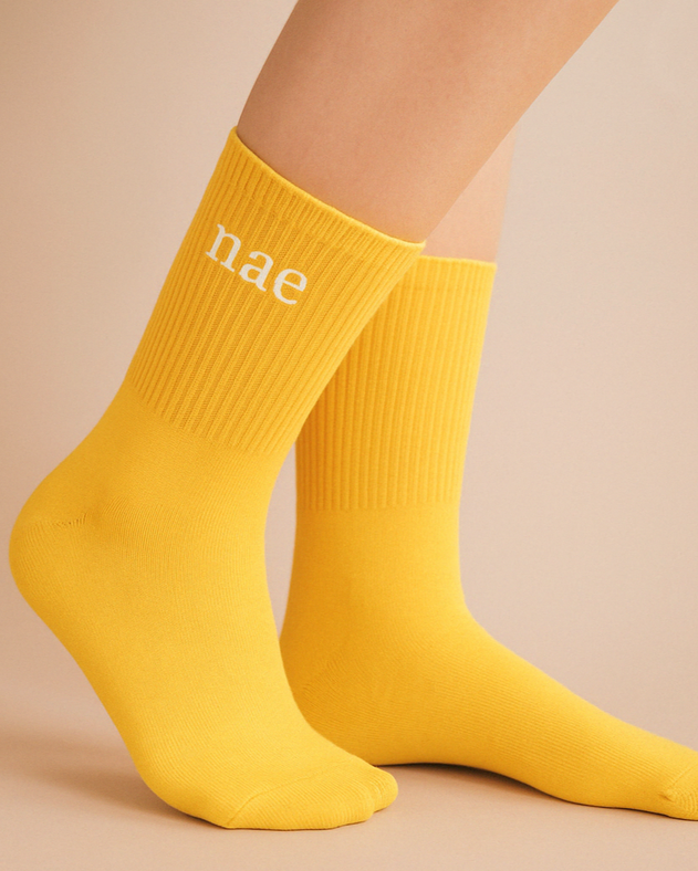 Animal Friendly Sock Yellow