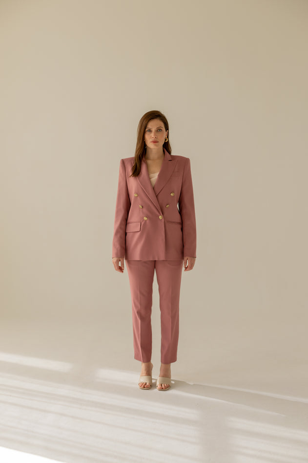 Double-breasted Blazer Dusty Pink