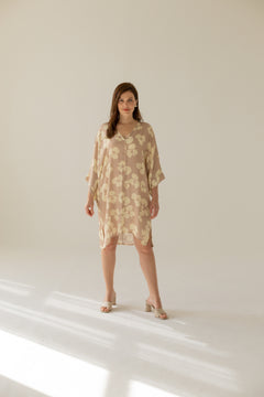 Thilde Flowers Jurk Beige