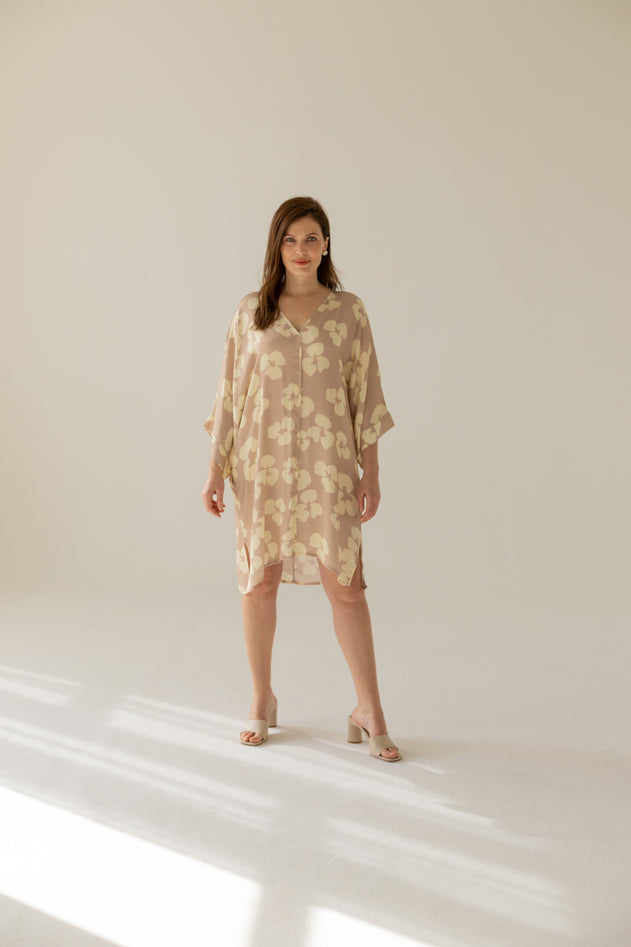 Thilde Flowers Jurk Beige