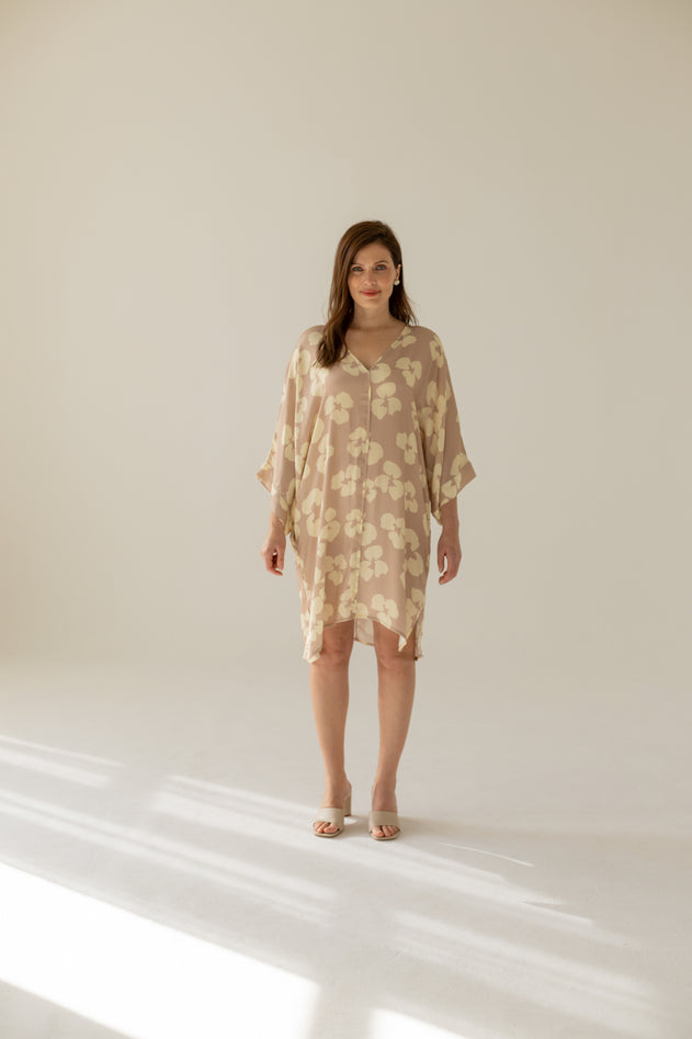 Thilde Flowers Jurk Beige