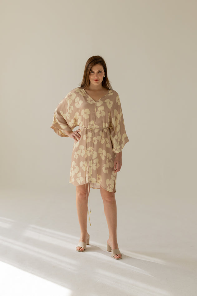 Thilde Flowers Jurk Beige
