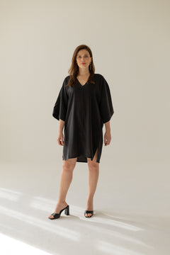 Thilde Kimono Dress Black