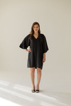 Thilde Kimono Dress Black