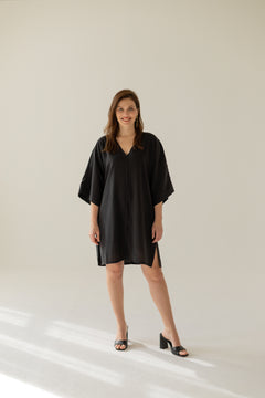 Thilde Kimono Dress Black