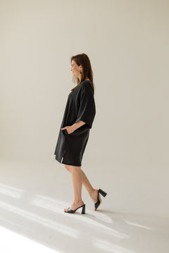 Thilde Kimono Dress Black