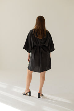 Thilde Kimono Dress Black