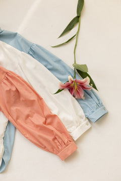 Summer Button-up Shirt Peach