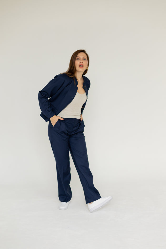 Enzo Jas Marineblauw