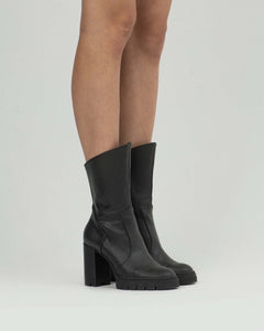 Ritual Ankle Boots Vegea Grape Leather Black