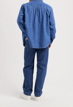 Chris Denim overhemd Medium Stone