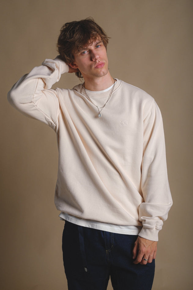 Essential Garment Heavyweight Sweater Pearled Wit
