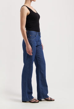 Jamie Mid Loose Flow Jeans Stone Indigo