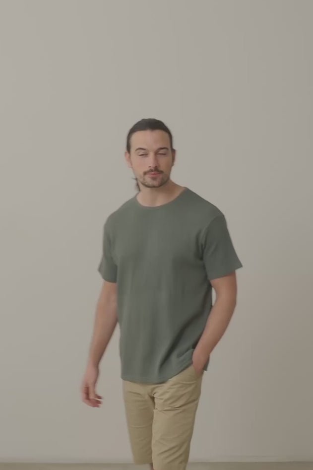 Men's Hans Linen Blend Bermuda Shorts Khaki