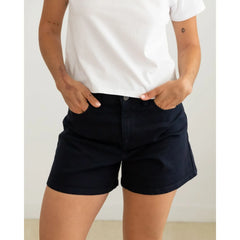 Twill Denim Shorts Navy Blue