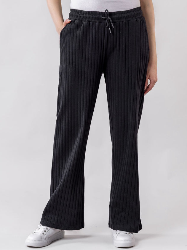 Virtaus Ribbed Knit Pants Black