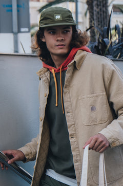 Five Panel Cap Olijfgroen