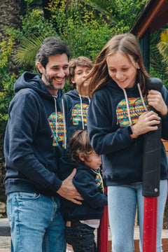 Kids Navajo Hoodie Trendsplant Blue