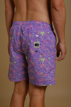 Heren Trippyplant Zwemshort Sour Grape