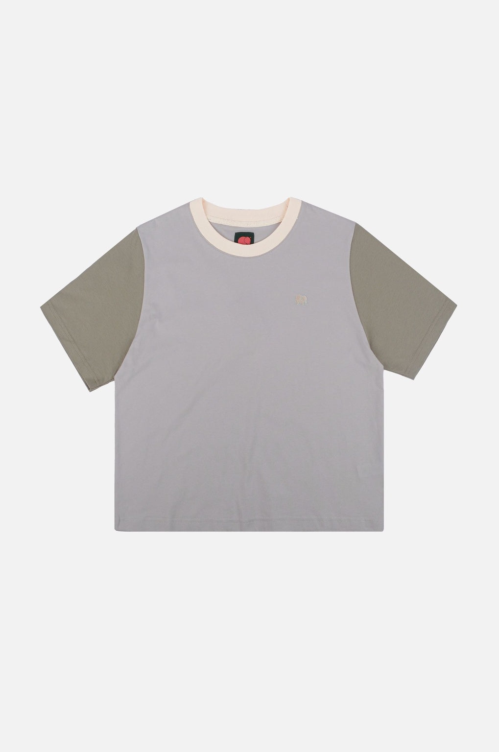 Color Block T-shirt Steel Haze Grey