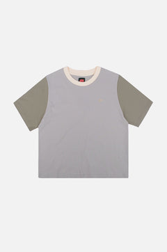 Color Block T-shirt Steel Haze Grey