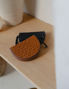 Laura Muntportemonnee Black Woven