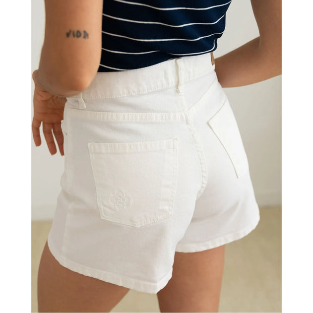 Twill Denim Short Off-wit