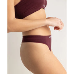 Clotsy Brand Thong Slip Burgundy