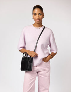 Jackie Classic Leather Mini Bag Black