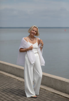 Sotto Ribbed Top White