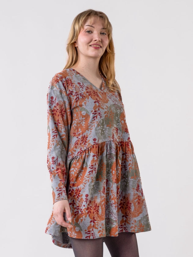 Sinervä Tunic Rust-Grey Melange