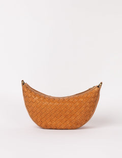 Leo Bag Woven Soft Grain Leather Wild Oak
