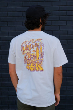 Life By The Sea Vii By P.bueno T-shirt Foam White