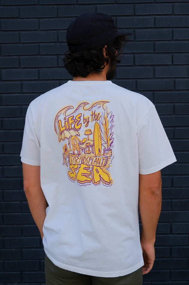 Life By The Sea Vii By P.bueno T-shirt Foam White
