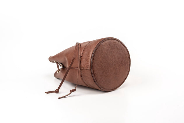 Chelsea Leren Bucket Tas Tobacco
