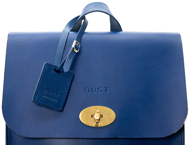 Artist Cuoio Leren Rugzak Blauw
