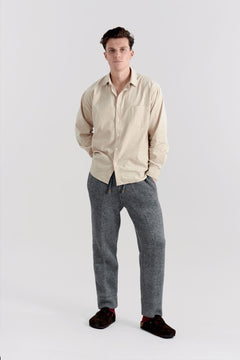 Kelvin Fleece Lined Wool Trouser Grey