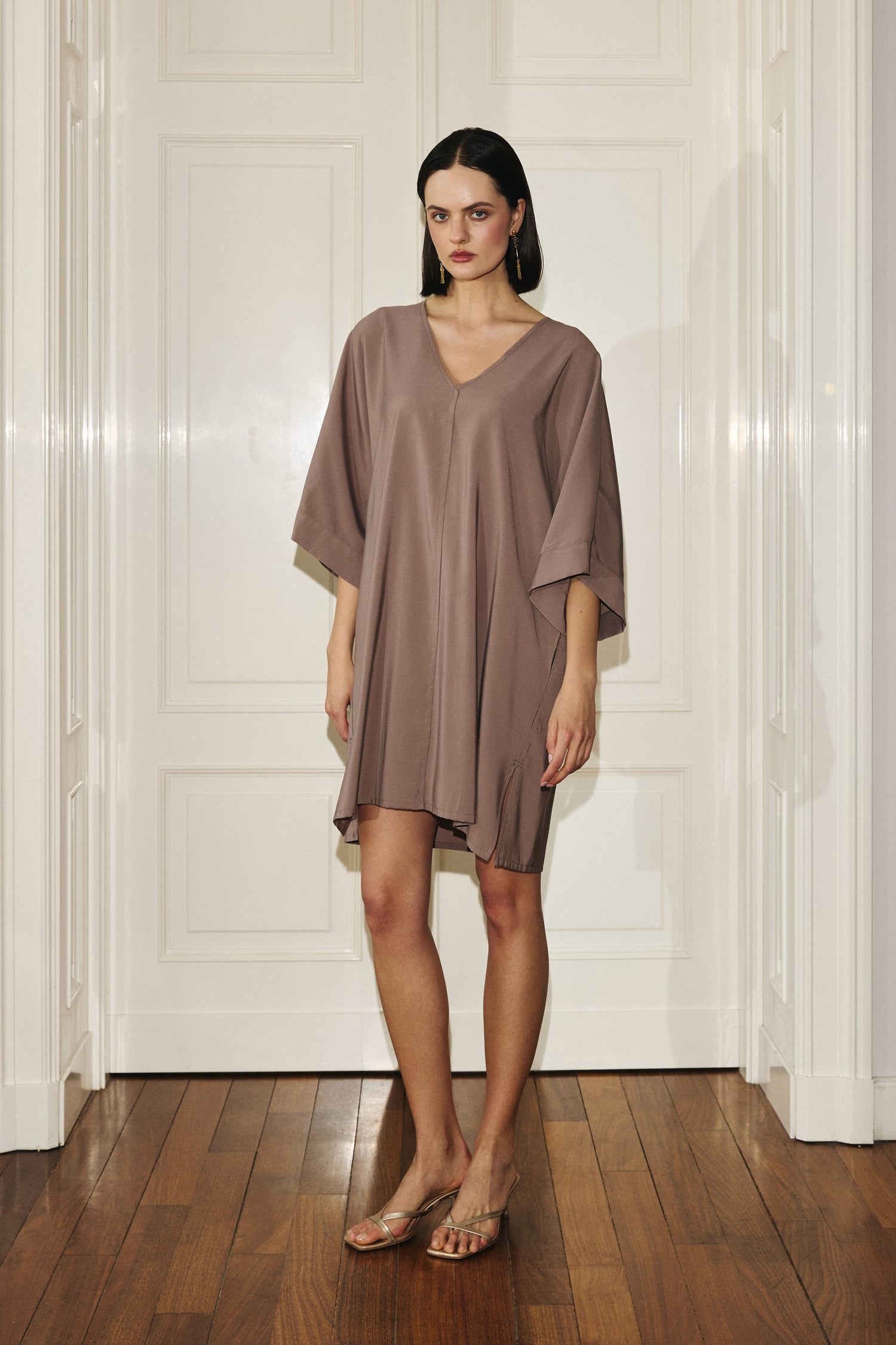 Kimono Dress Light Chocolate