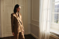 Double-Breasted Blazer Caramel