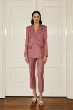 Double-Breasted Blazer Dusty Pink