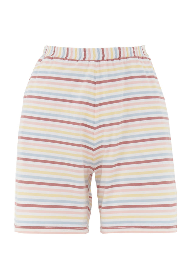 Aleexa Shorts Pyjama Set Yellow/Multi Colour